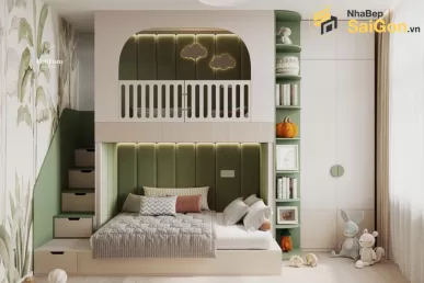 Giường tầng thông minh Hoàng Đạt - GT011