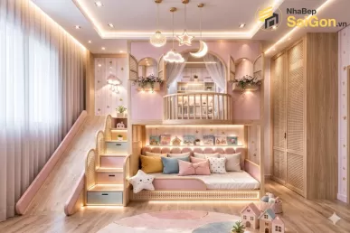 Giường tầng thông minh Hoàng Đạt - GT015