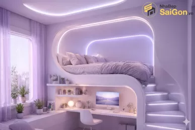 Giường tầng thông minh Hoàng Đạt - GT018