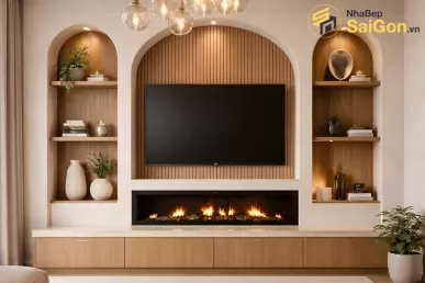 Kệ tivi gỗ hiện đại Hoàng Đạt - TV018