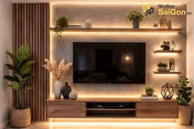 Kệ tivi gỗ hiện đại Hoàng Đạt - TV006
