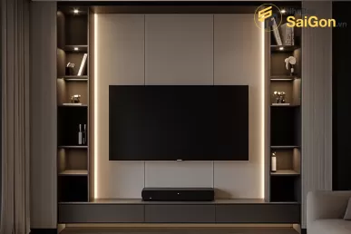 Kệ tivi gỗ hiện đại Hoàng Đạt - TV009