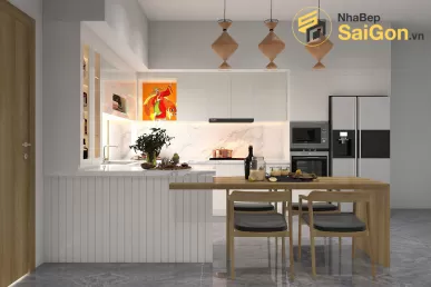 Tủ bếp chữ L - TBL013