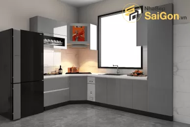 Tủ bếp chữ L - TBL028