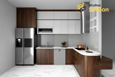 Tủ bếp chữ L - TBL011