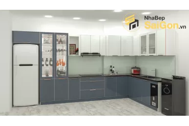 Tủ bếp chữ L - TBL008