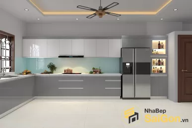 Tủ bếp chữ L - TBL006