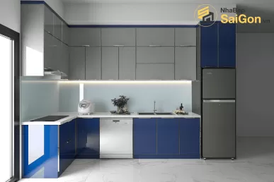 Tủ bếp chữ L - TBL018