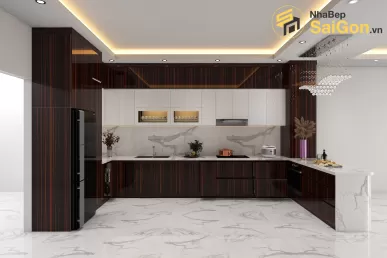 Tủ bếp chữ U - TBU004