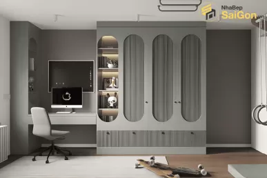 Tủ quần áo gỗ hiện đại TQA011