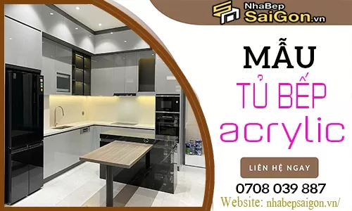 Mẫu Tủ Bếp Acrylic Hiện Đại – Xu Hướng Thiết Kế Sang Trọng Cho Không Gian Bếp 2026