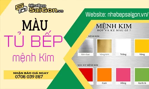 Màu Tủ Bếp Hợp Mệnh Kim: Chọn Màu Gì Để Thu Hút Tài Lộc Và May Mắn?