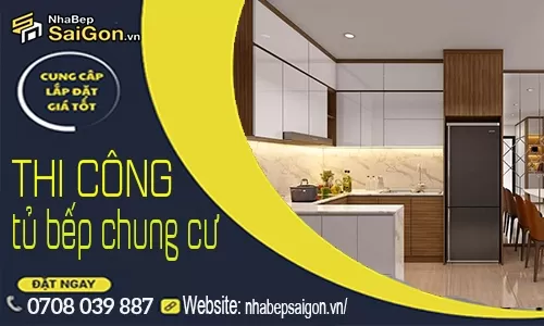 Đơn Vị Thi Công Tủ Bếp Chung Cư TP.HCM Uy Tín – Thiết Kế Đẹp, Thi Công Trọn Gói
