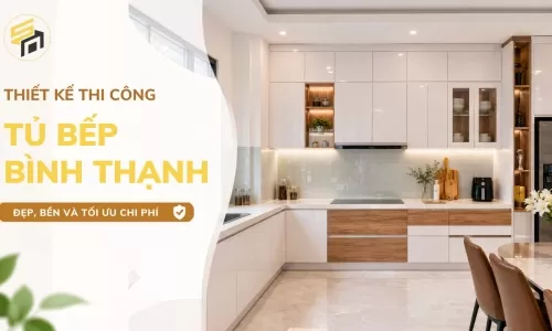 Thiết kế thi công tủ bếp Bình Chánh đẹp, bền và tối ưu chi phí