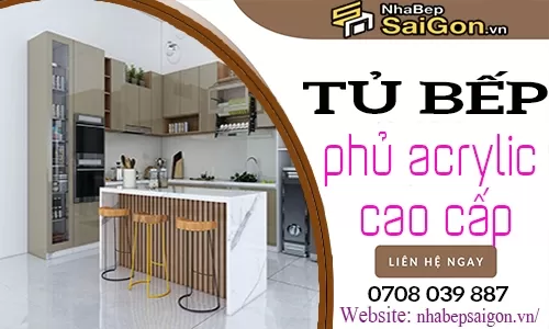 Tủ Bếp Acrylic Cao Cấp – Sự Kết Hợp Hoàn Hảo Giữa Thẩm Mỹ Và Công Năng