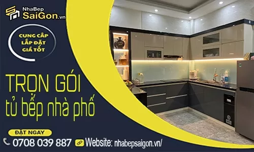 Tủ Bếp Nhà Phố Thủ Đức – Thiết Kế Hiện Đại, Thi Công Trọn Gói Giá Xưởng