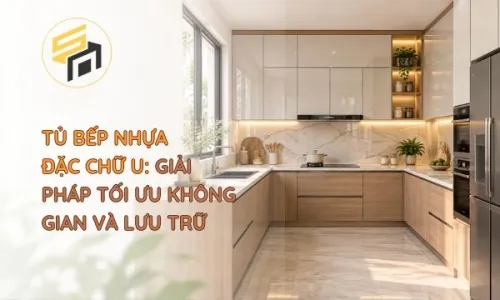 Tủ bếp nhựa đặc chữ U: Giải pháp tối ưu không gian và lưu trữ