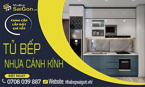 Tủ Bếp Nhựa Cánh Kính – Giải Pháp Nội Thất Hiện Đại Sang Trọng Và Bền Đẹp