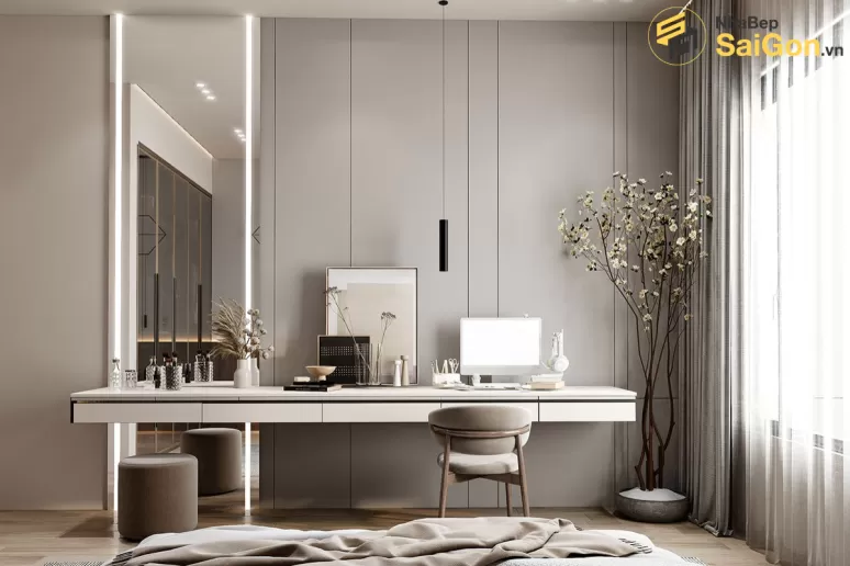 Bàn trang điểm gỗ Hoàng Đạt- BTD001