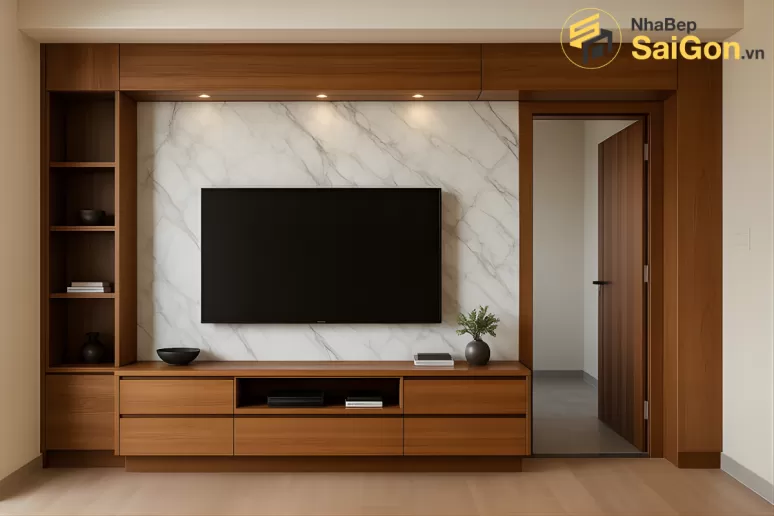 Kệ tivi gỗ hiện đại Hoàng Đạt - TV024