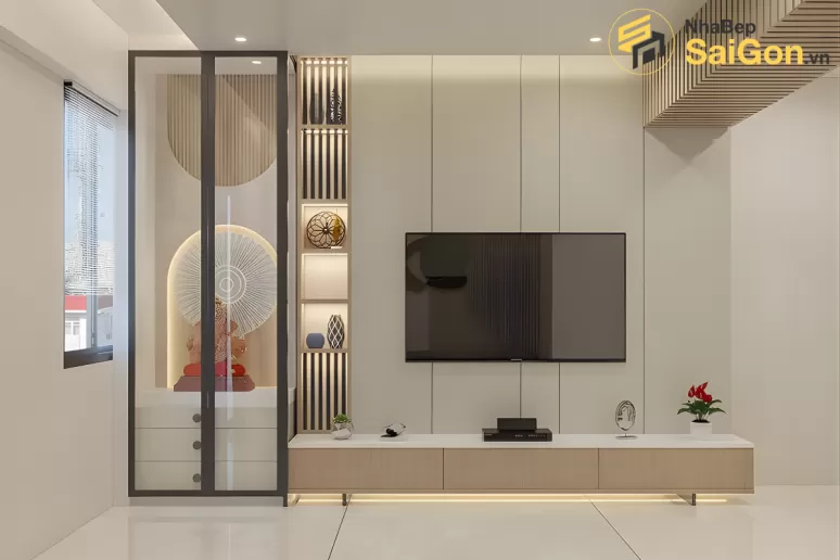 Kệ tivi gỗ hiện đại Hoàng Đạt - TV026