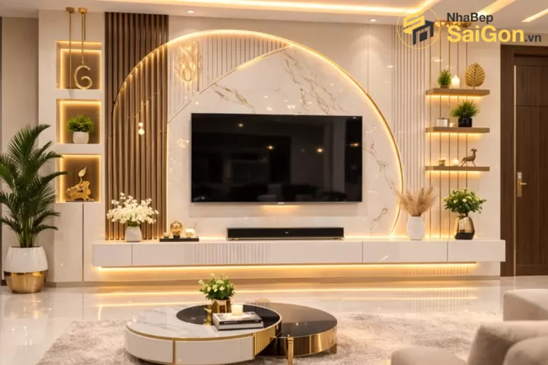 Kệ tivi gỗ hiện đại Hoàng Đạt - TV003