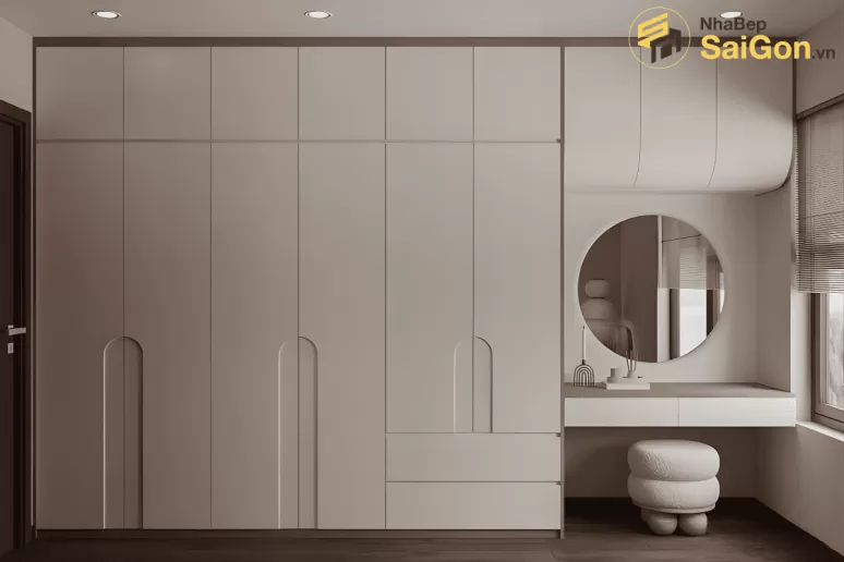 Tủ quần áo gỗ hiện đại TQA007