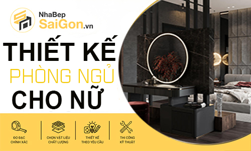 thiết kế phòng ngủ đẹp cho nữ