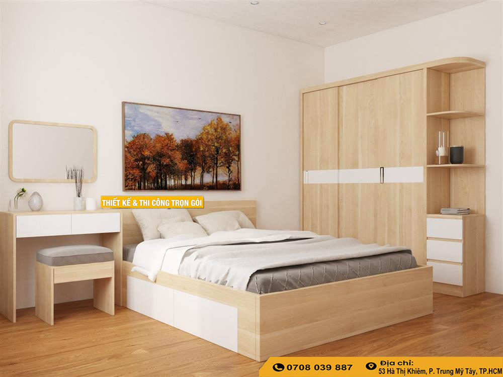 Thiết Kế Combo Nội Thất Phòng Ngủ Giá Rẻ