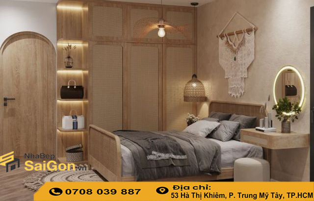 Mẫu Phòng Ngủ Phong Cách Wabi Sabi