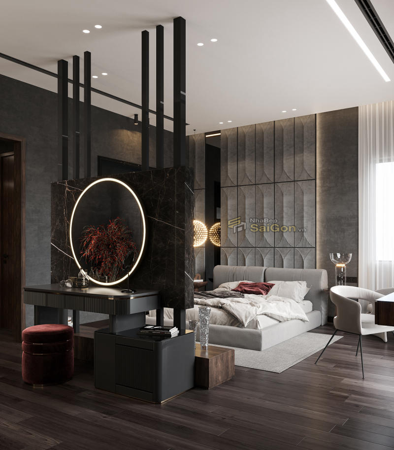 thiết kế phòng ngủ đẹp cho nữ