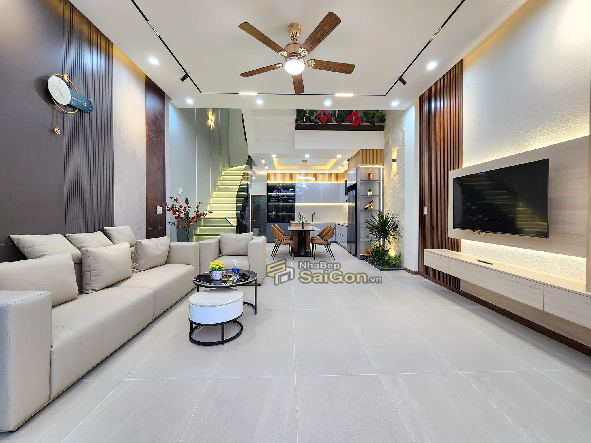 thiết kế nội thất nhà phố đẹp hiện đại 2026