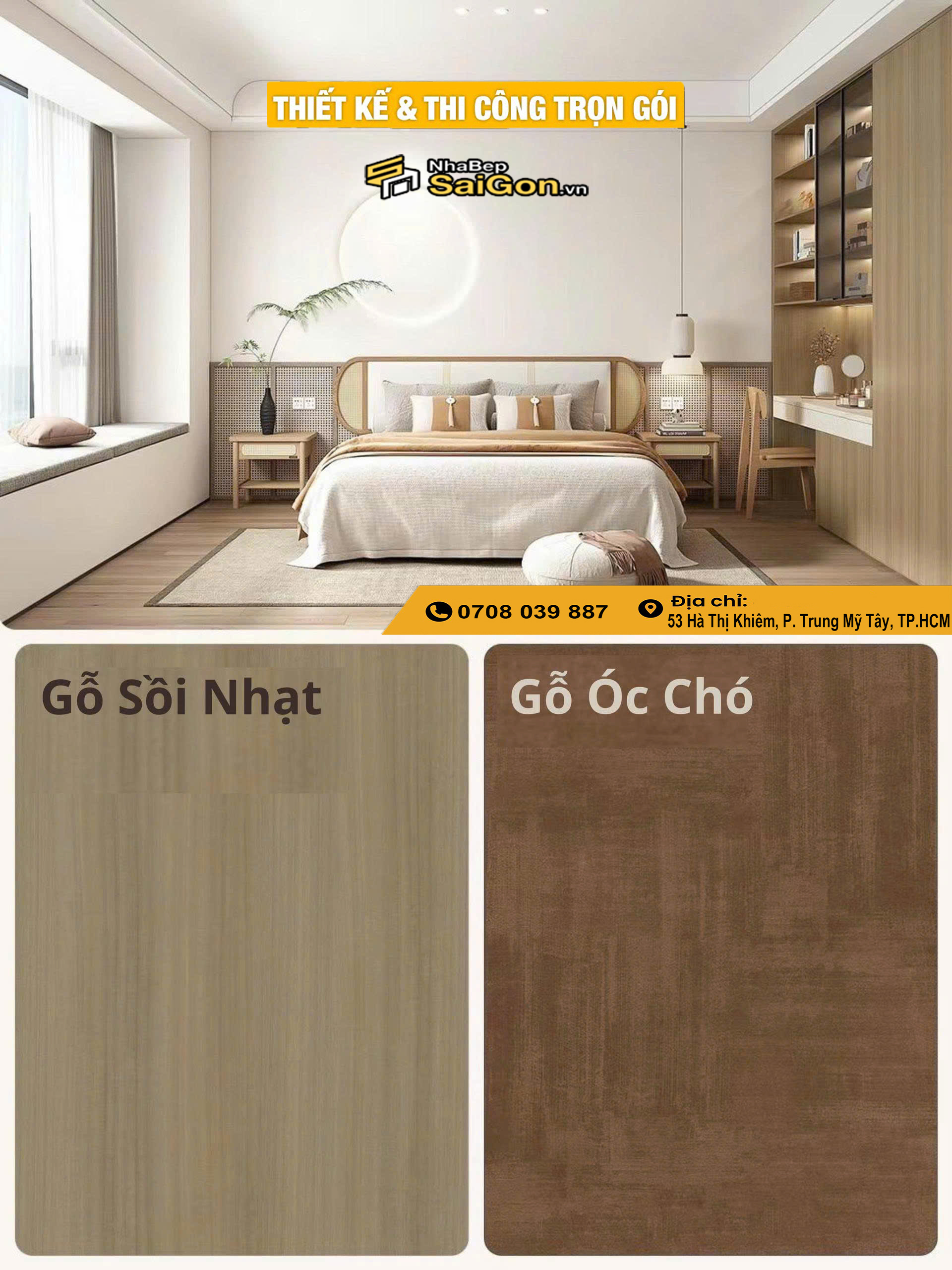 Thiết Kế Phòng Ngủ Master Nhà Phố Hiện Đại