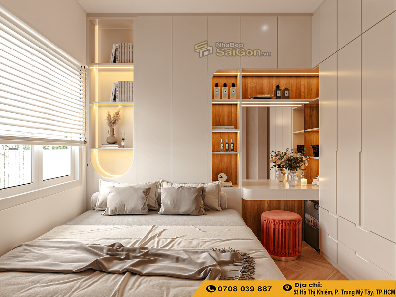 thiết kế phòng ngủ nhỏ 10m2