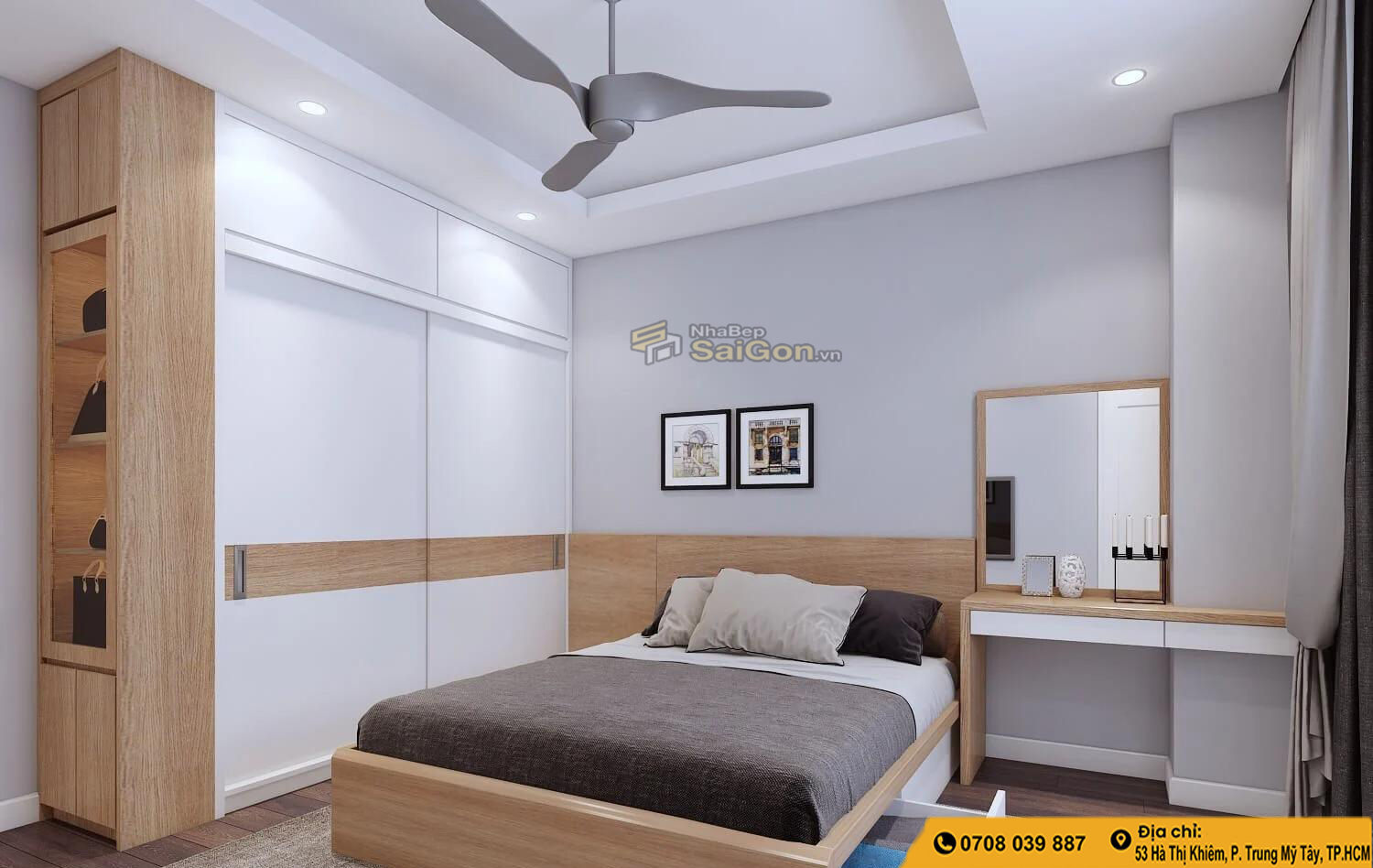 thiết kế phòng ngủ nhỏ 10m2