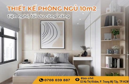 thiết kế phòng ngủ nhỏ 10m2