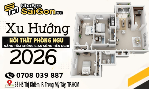 xu hướng thiết kế nội thất 2026 phong cách nội thất hiện đại