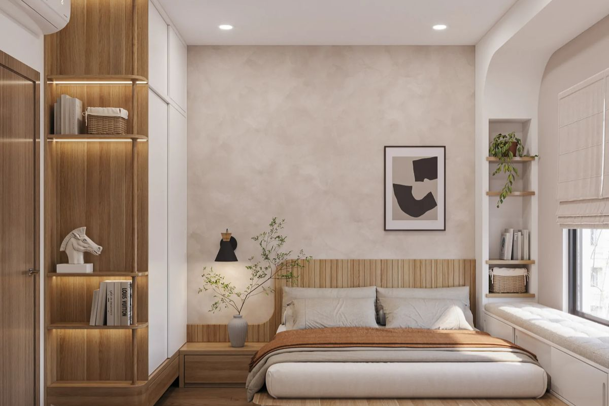 Phòng ngủ nhỏ phong cách tối giản