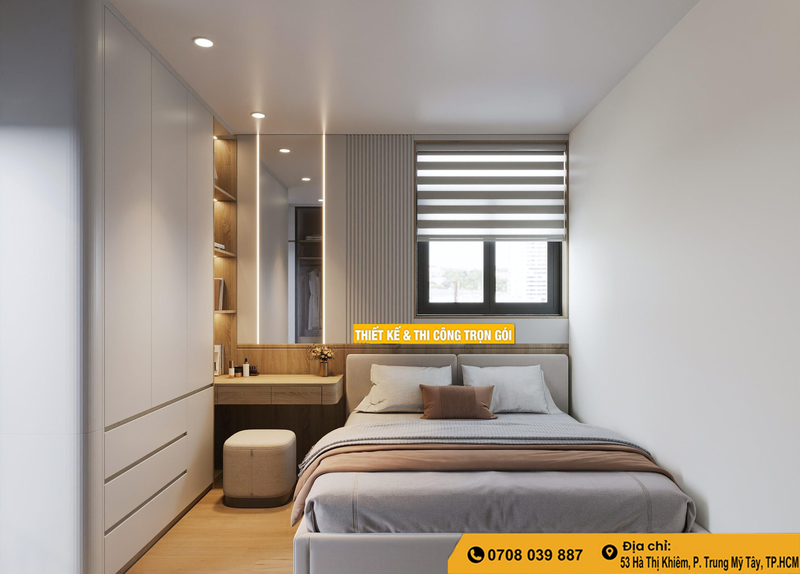 Mẫu Phòng Ngủ Đẹp Cho Nhà Nhỏ