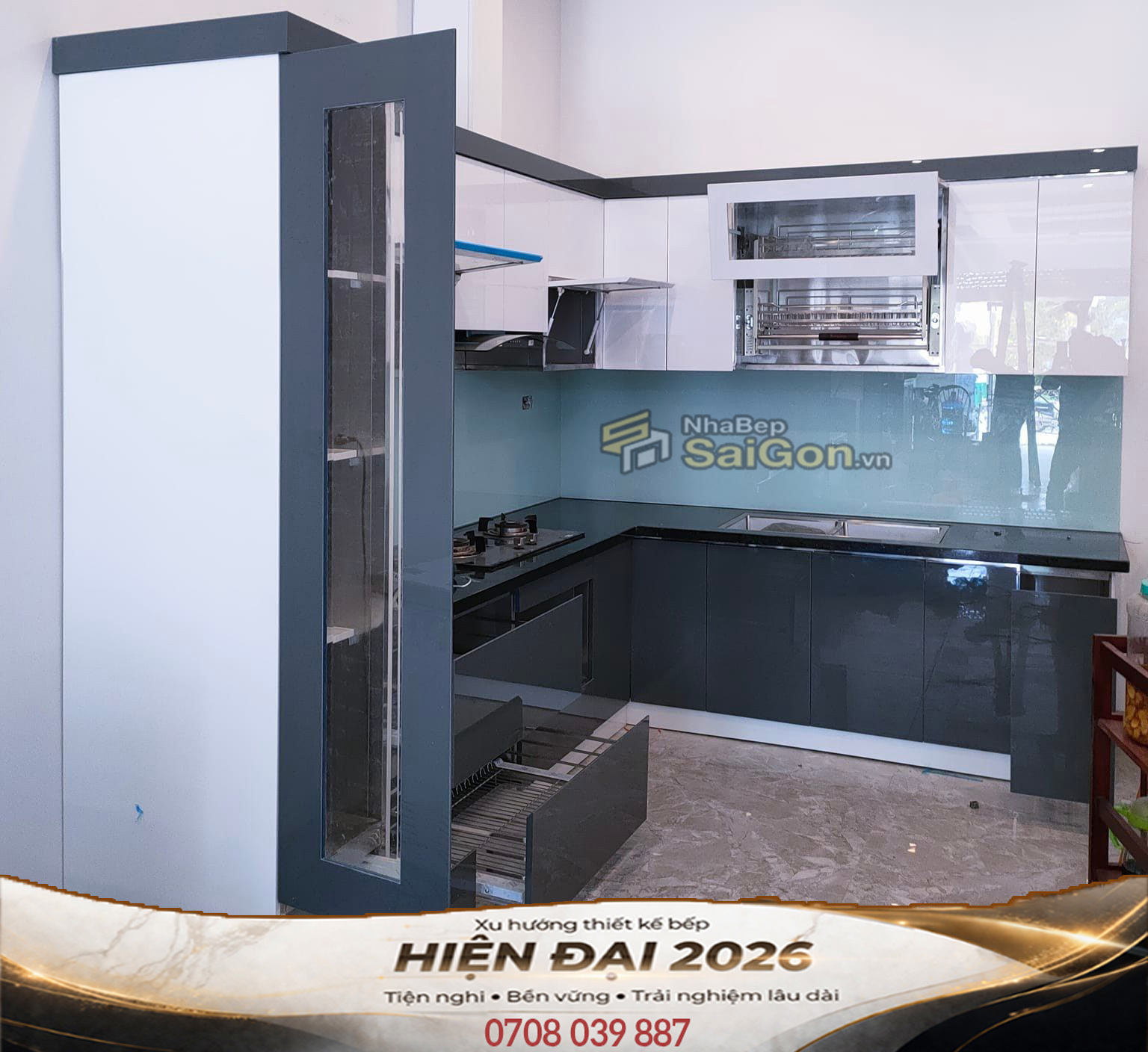 Tủ Bếp Laminate Đẹp