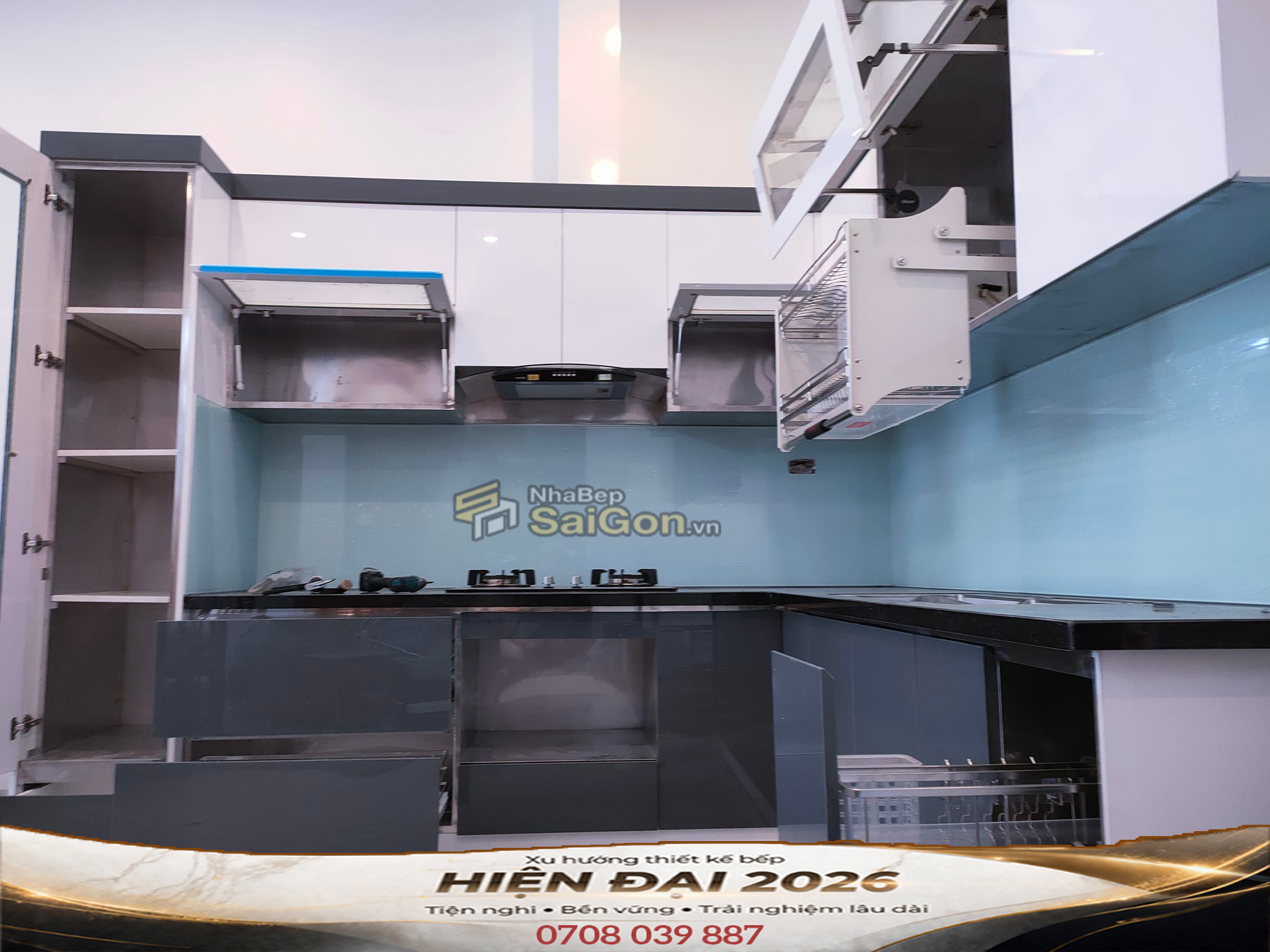 Tủ Bếp Laminate Đẹp