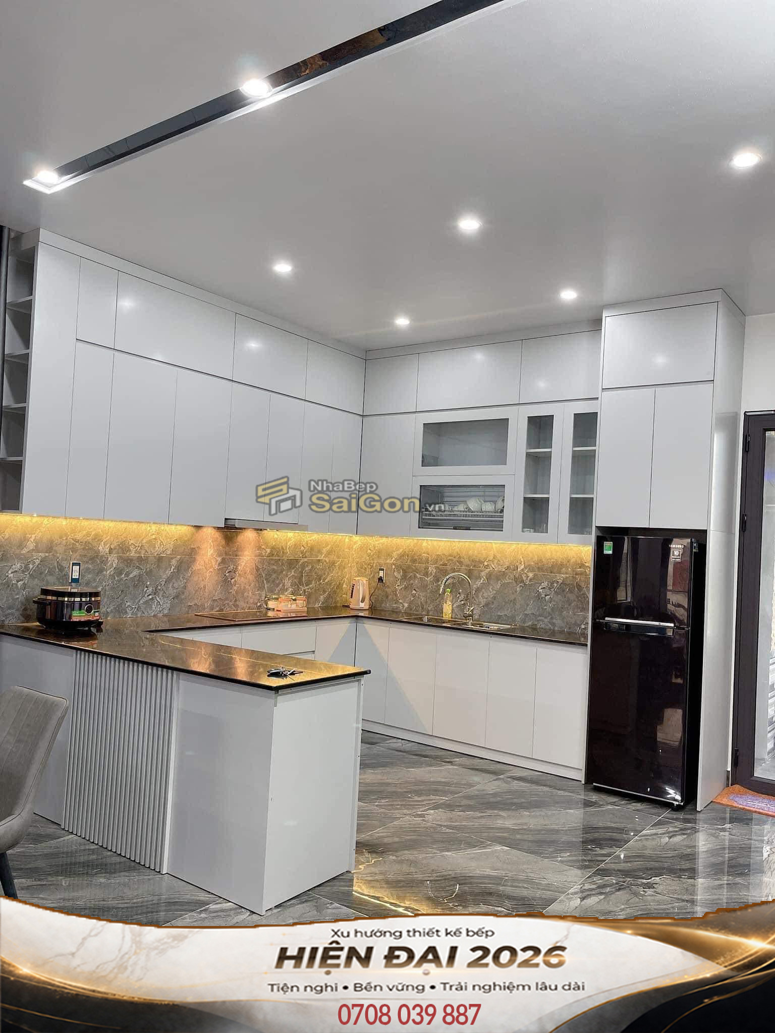 Mẫu Tủ Bếp Đẹp 2026