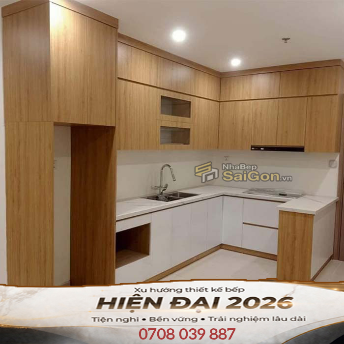 Tủ Bếp Laminate Đẹp