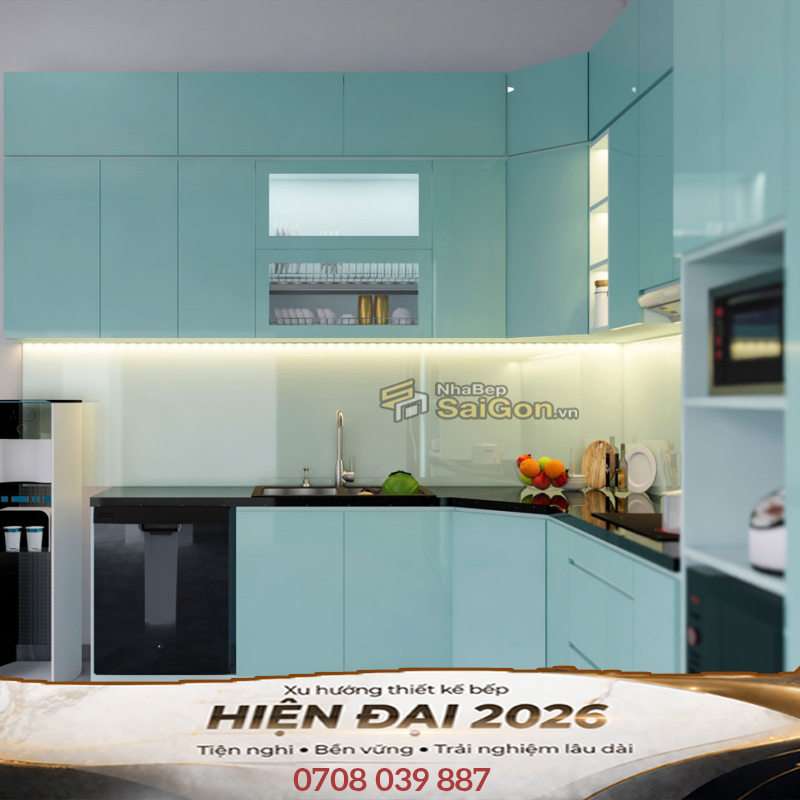 Tủ Bếp Acrylic Đẹp