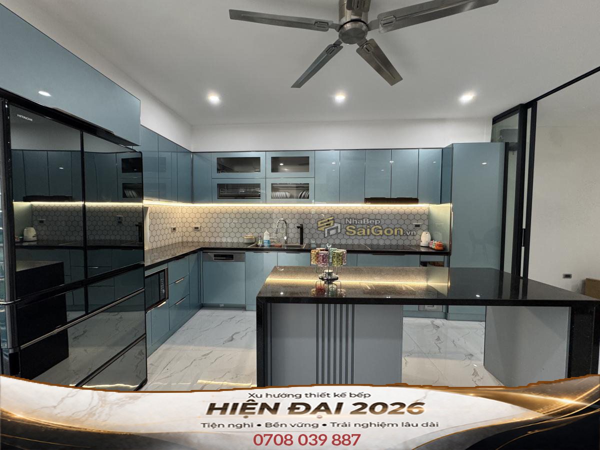 Mẫu Tủ Bếp Đẹp 2026