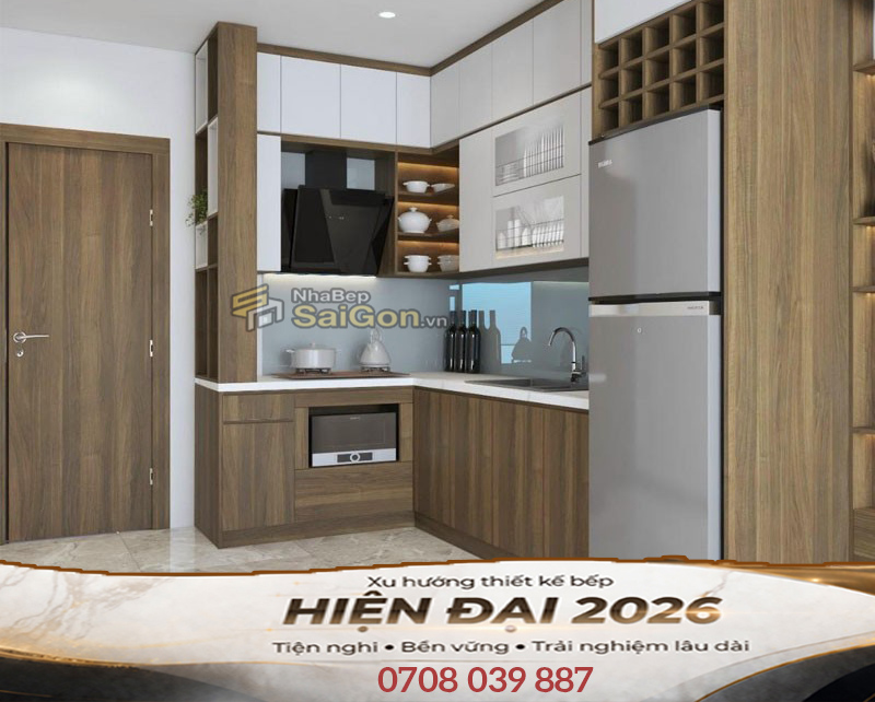 Tủ Bếp Laminate Đẹp