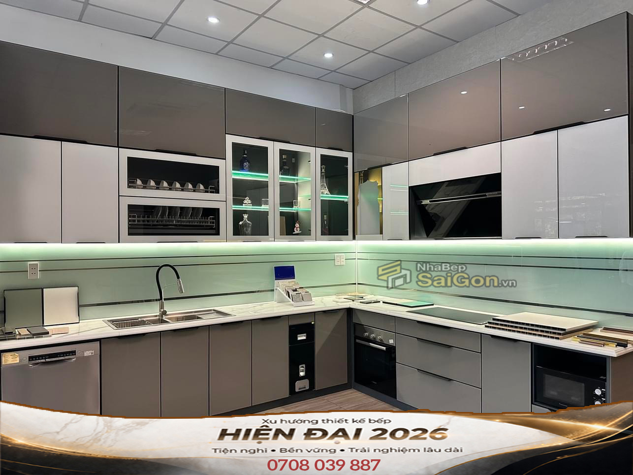 Mẫu Tủ Bếp Đẹp 2026