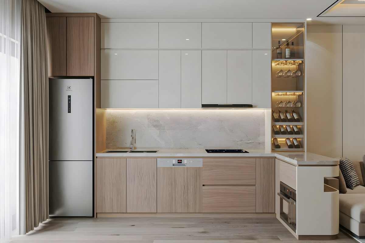 Tủ bếp nhựa acrylic có bền không?