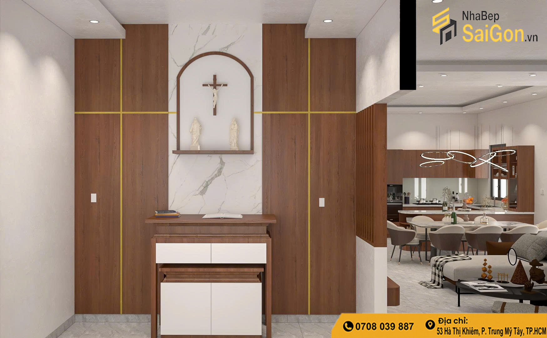 Bàn Giao Tủ Bếp Và Phòng Thờ Tại Tây Ninh
