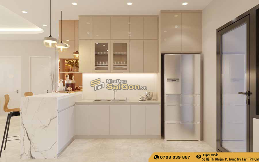 Thiết Kế Bếp Nhà Phố